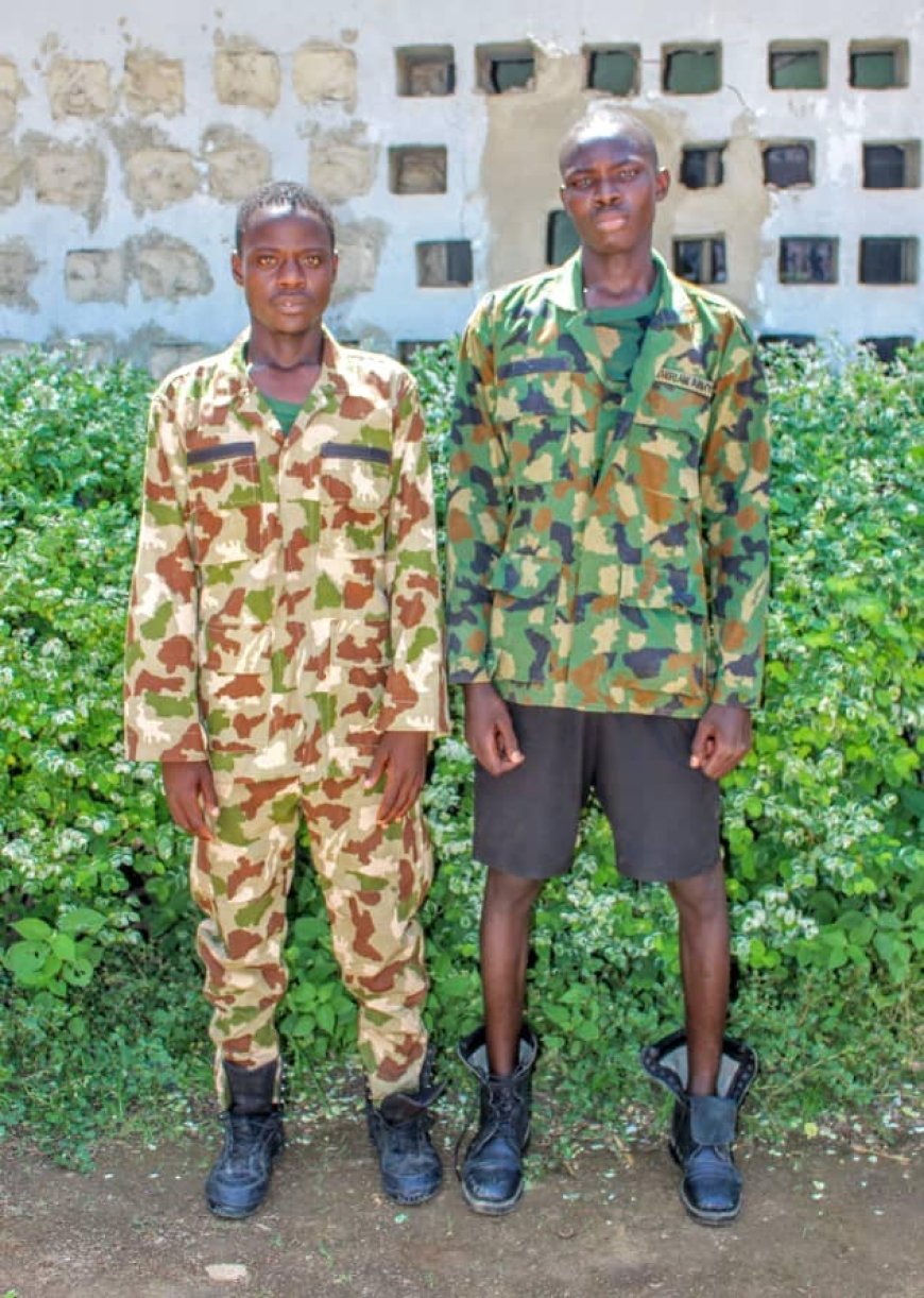 Police arrest two civilians wearing military uniforms in Kano